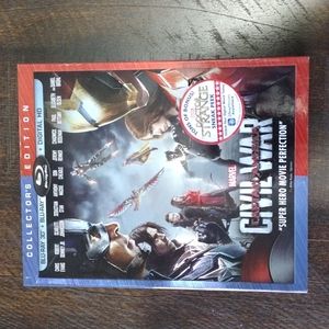 Captain America Civil War 3D Blu-ray and Blue Ray